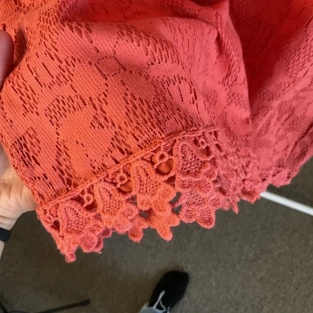 Free People Womens Crochet Sundress‎ Size 6 *Flaw Noted* - Picture 5 of 9